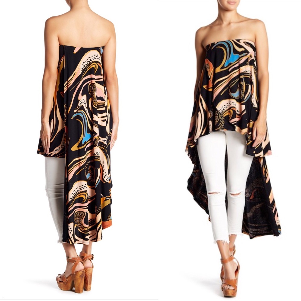 Free The People Hi-Lo “lost in sea” Top